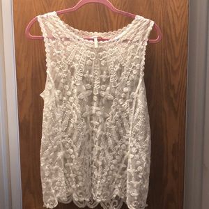 Lace tank top